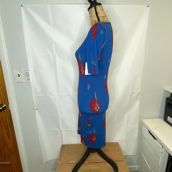 Women's Lularoe Julia Dress Size XXS 2XS Multi color Knee Length Stretch (1009) - Picture 6 of 10